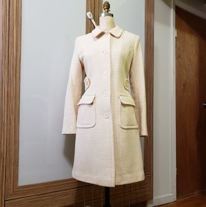 Wool off white creme coat size 4